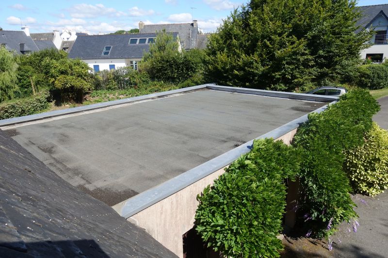 Flat Roof Patchings in Fall